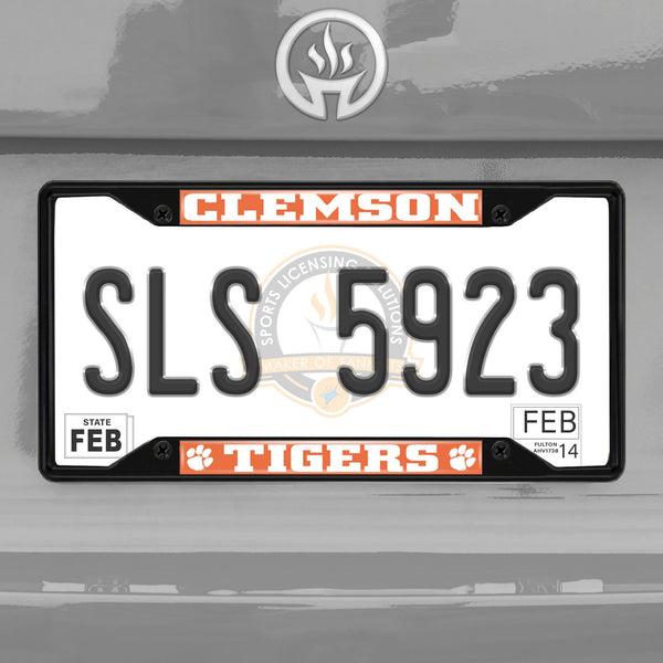 '-License Plate Frame - Black-True Sports Fan