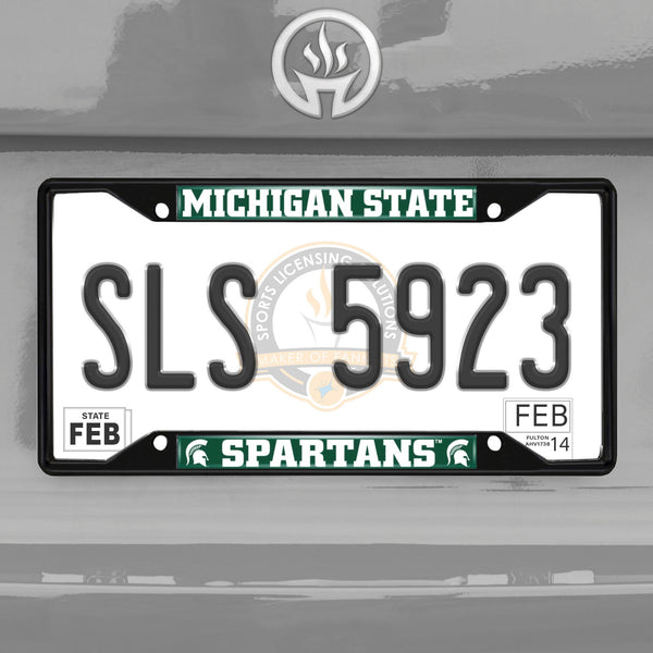 '-License Plate Frame - Black-True Sports Fan
