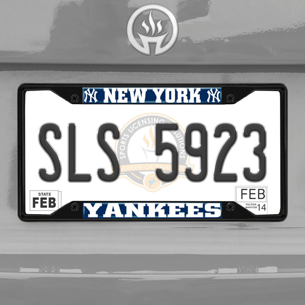 '-License Plate Frame - Black-True Sports Fan