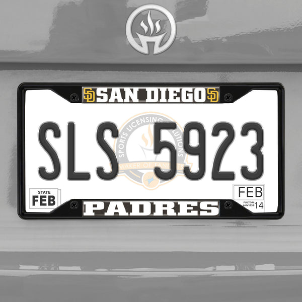 '-License Plate Frame - Black-True Sports Fan