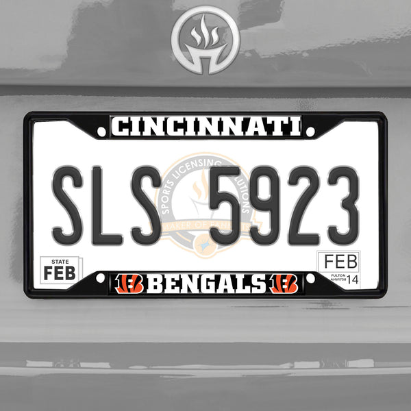 '-License Plate Frame - Black-True Sports Fan