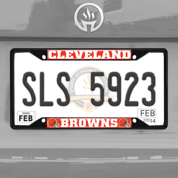 '-License Plate Frame - Black-True Sports Fan