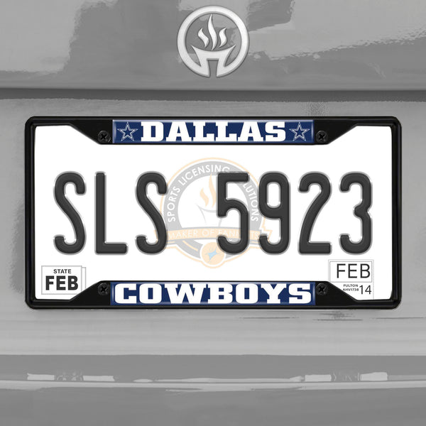 '-License Plate Frame - Black-True Sports Fan