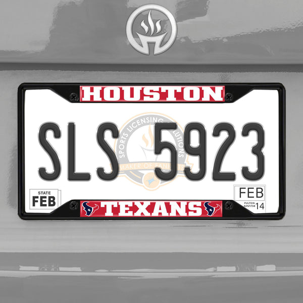 '-License Plate Frame - Black-True Sports Fan