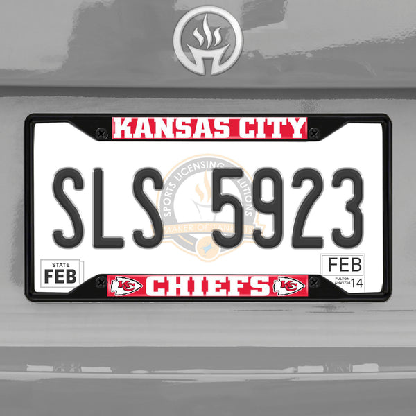 '-License Plate Frame - Black-True Sports Fan