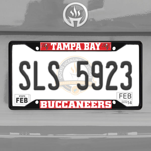 '-License Plate Frame - Black-True Sports Fan