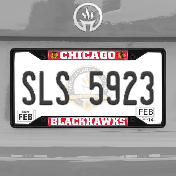 '-License Plate Frame - Black-True Sports Fan