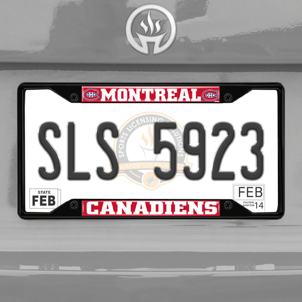 '-License Plate Frame - Black-True Sports Fan