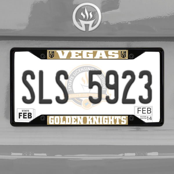 '-License Plate Frame - Black-True Sports Fan