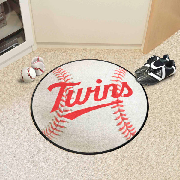 MLB - Minnesota Twins Baseball Mat with Twins Logo