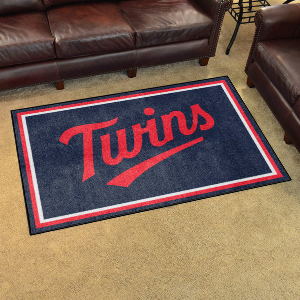 MLB - Minnesota Twins 4x6 Rug with Twins Logo