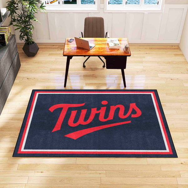 MLB - Minnesota Twins 5x8 Rug with Twins Logo