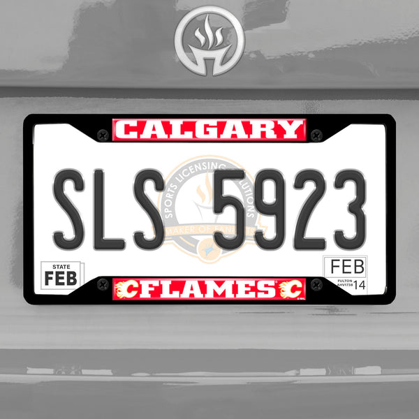 '-License Plate Frame - Black-True Sports Fan