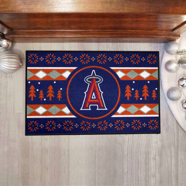 MLB - Los Angeles Angels Starter Mat - Holiday Sweater