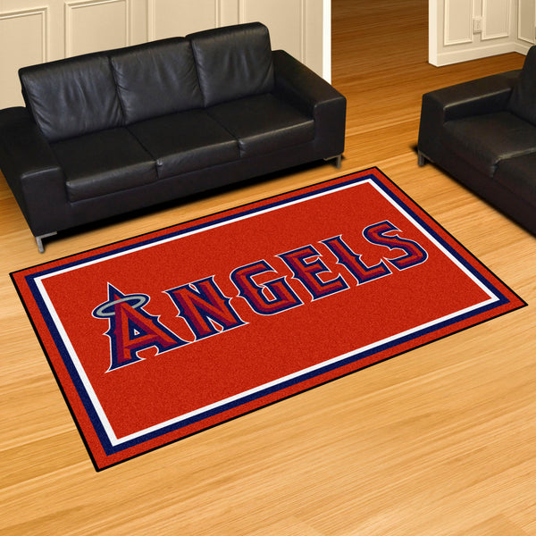 MLB - Los Angeles Angels 5x8 Rug with Angels Logo