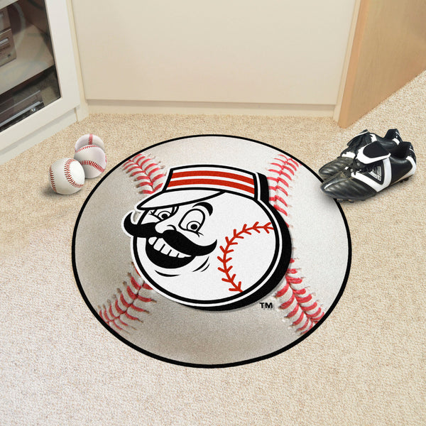 MLB - Cincinnati Reds Baseball Mat with Symbol Logo