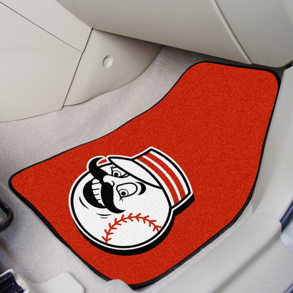 MLB - Cincinnati Reds 2-pc Carpet Car Mat Set with Symbol Logo