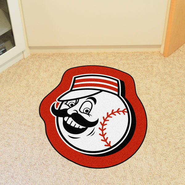 MLB - Cincinnati Reds Mascot Mat with Symbol Logo