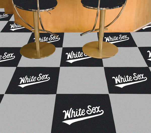MLB - Chicago White Sox Team Carpet Tiles with Name Logo