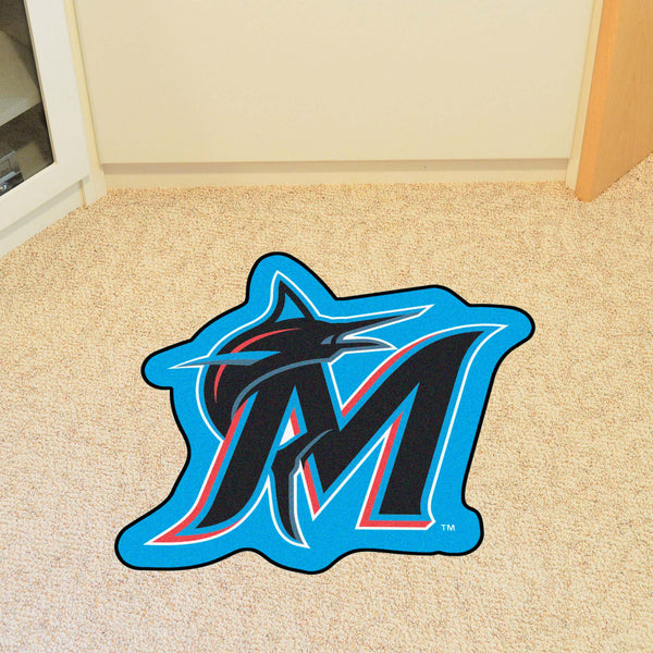 MLB - Miami Marlins Mascot Mat with M Logo