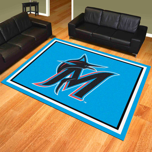 MLB - Miami Marlins 8x10 Rug with M Logo