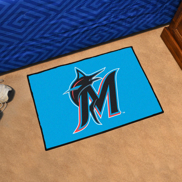MLB - Miami Marlins Starter Mat with M Logo