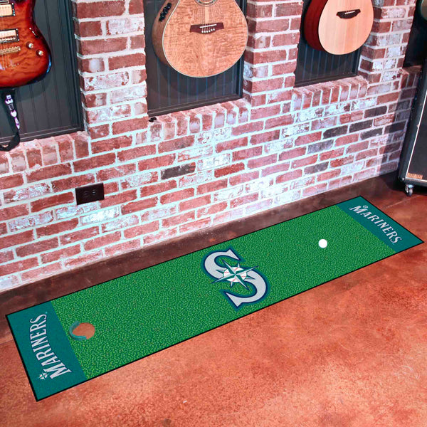 MLB - Seattle Mariners Putting Green Mat with S Logo