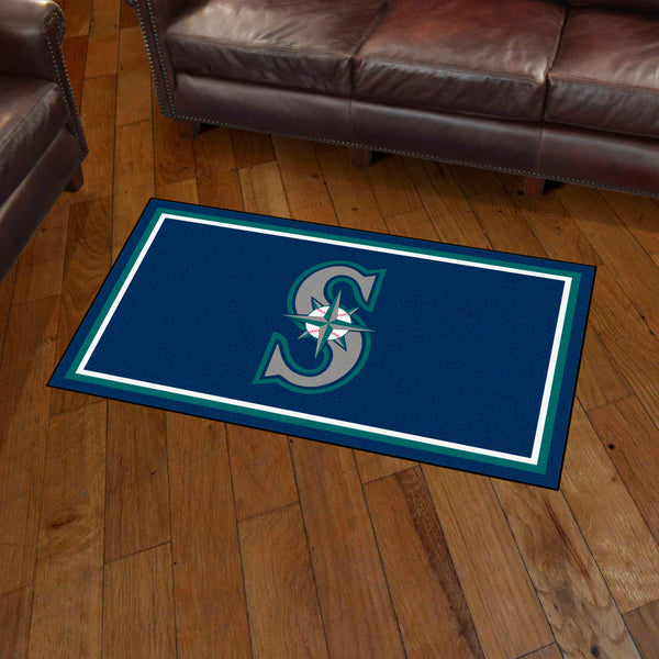 MLB - Seattle Mariners 3x5 Rug with S Logo