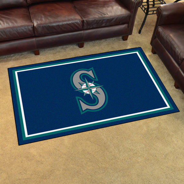 MLB - Seattle Mariners 4x6 Rug with S Logo