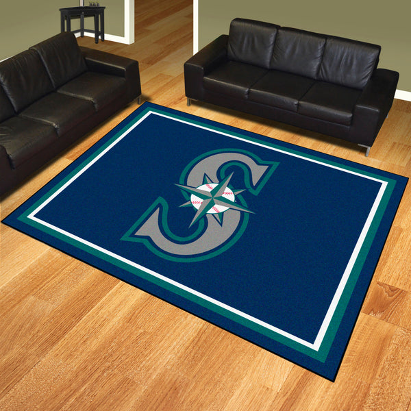 MLB - Seattle Mariners 8x10 Rug with S Logo