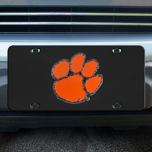 Clemson University Black Diecast License Plate