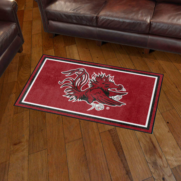 University of South Carolina 3x5 Rug with Gamecocks Logo
