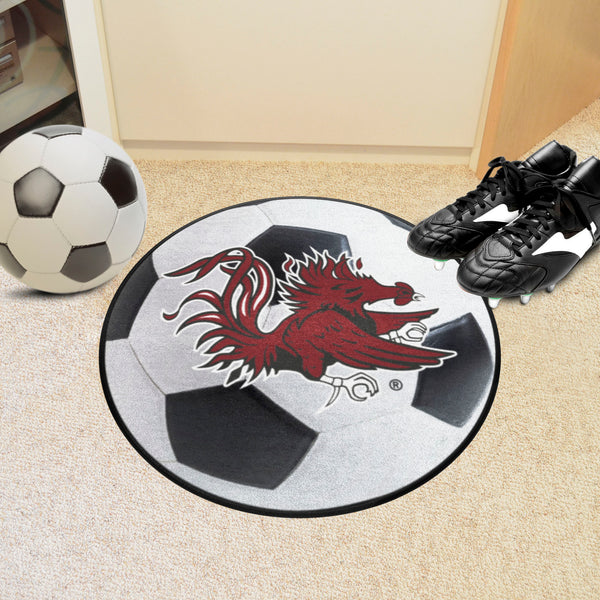 University of South Carolina Soccer Ball Mat with Gamecocks Logo