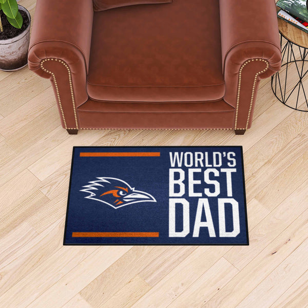 University of Texas at San Antonio Starter Mat - World's Best Dad