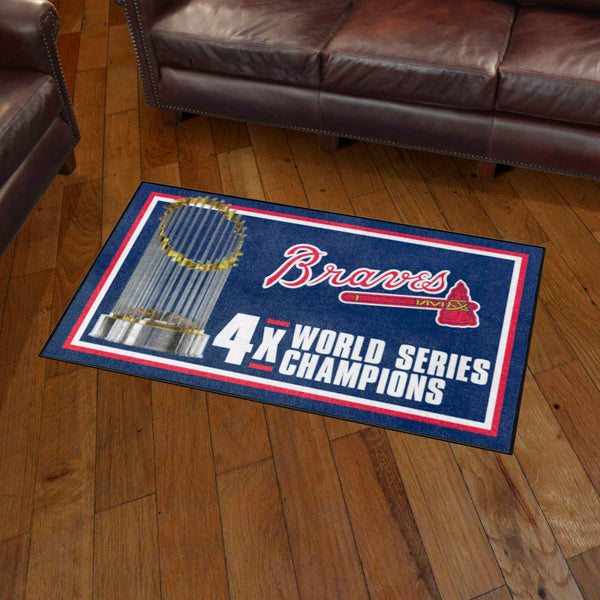 MLB - Atlanta Braves Dynasty 3x5 Rug