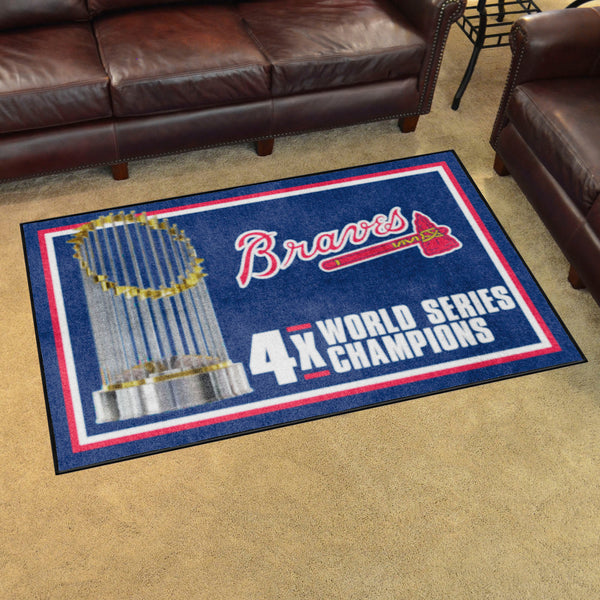 MLB - Atlanta Braves Dynasty 4x6 Rug