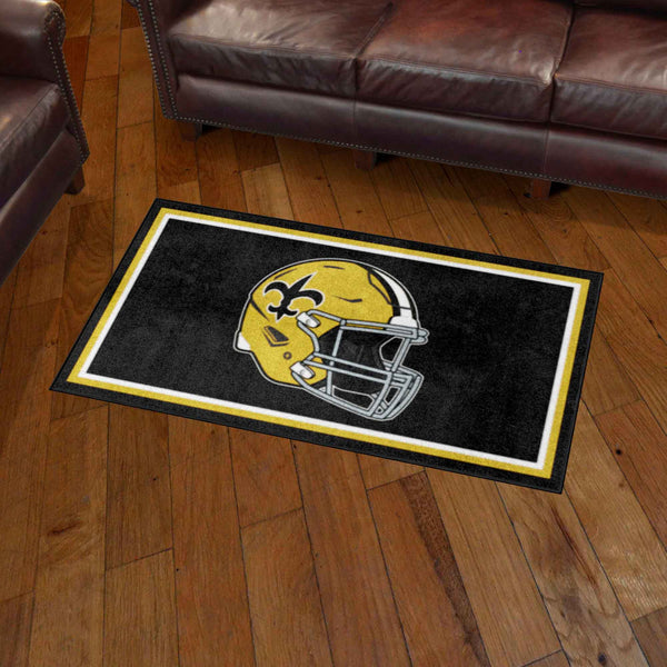 NFLV - New Orleans Saints 3x5 Rug  - Retro