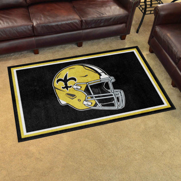 NFLV - New Orleans Saints 4x6 Rug - Retro