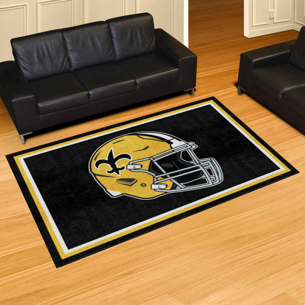 NFLV - New Orleans Saints 5x8 Rug  - Retro