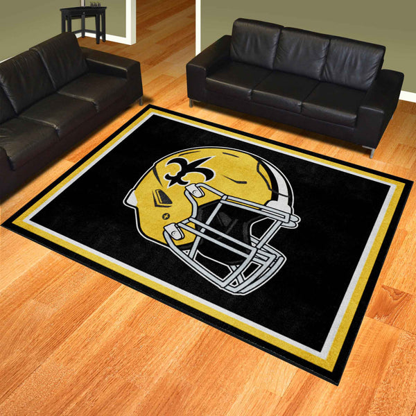 NFLV - New Orleans Saints 8x10 Rug  - Retro