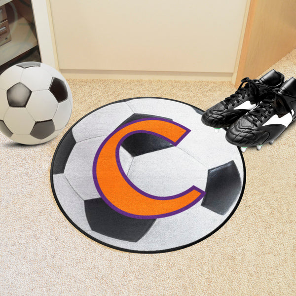 Clemson University Soccer Ball Mat with C Logo