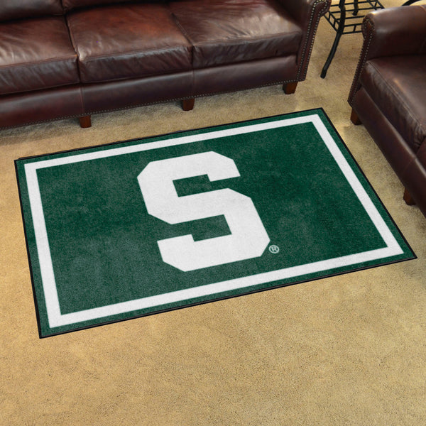 Michigan State University 4x6 Rug with S Logo