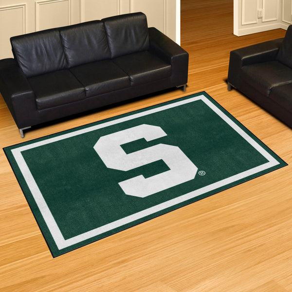 Michigan State University 5x8 Rug with S Logo