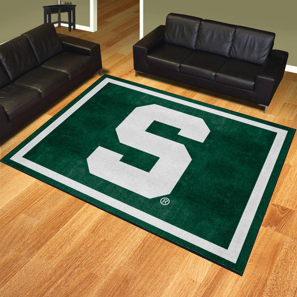 Michigan State University 8x10 Rug with S Logo