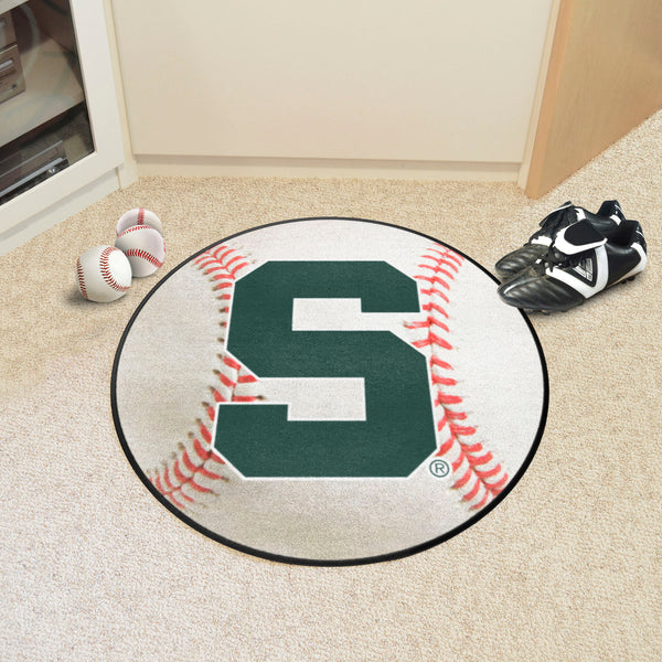 Michigan State University Baseball Mat with S Logo