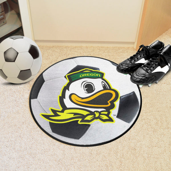 University of Oregon Soccer Ball Mat with Oregon Ducks Logo