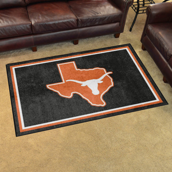 University of Texas 4x6 Rug with Longhorns Symbol Logo
