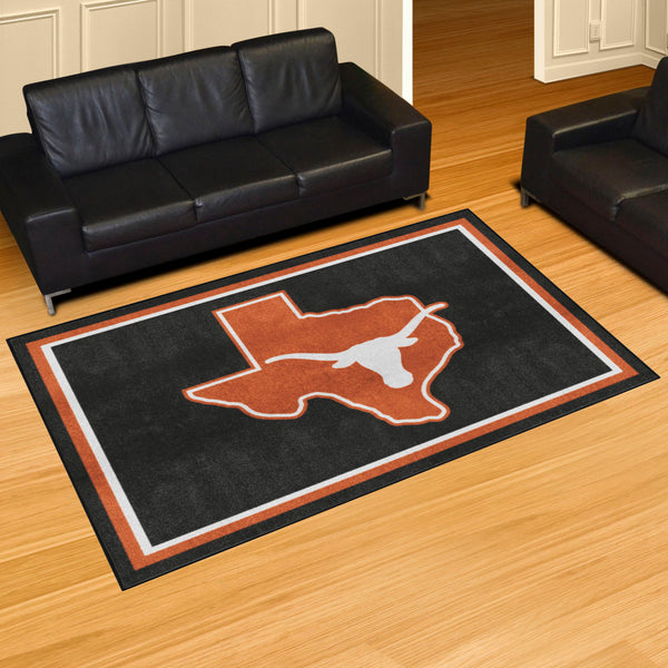 University of Texas 5x8 Rug with Longhorns Symbol Logo