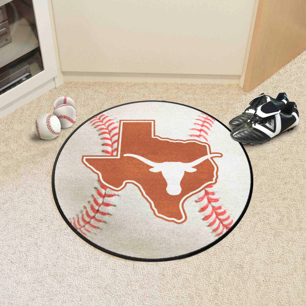 University of Texas Baseball Mat with Longhorns Symbol Logo