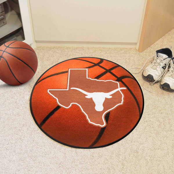 University of Texas Basketball Mat with Longhorns Symbol Logo